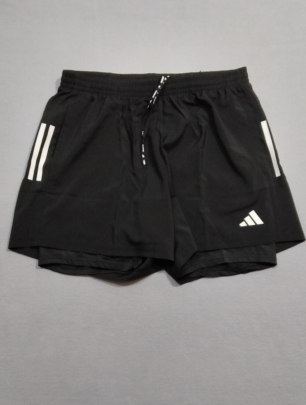 Adidas Men's Own The Run Climacool 2-In-1 5 Pocket Shorts JN2670 Black Sz Large